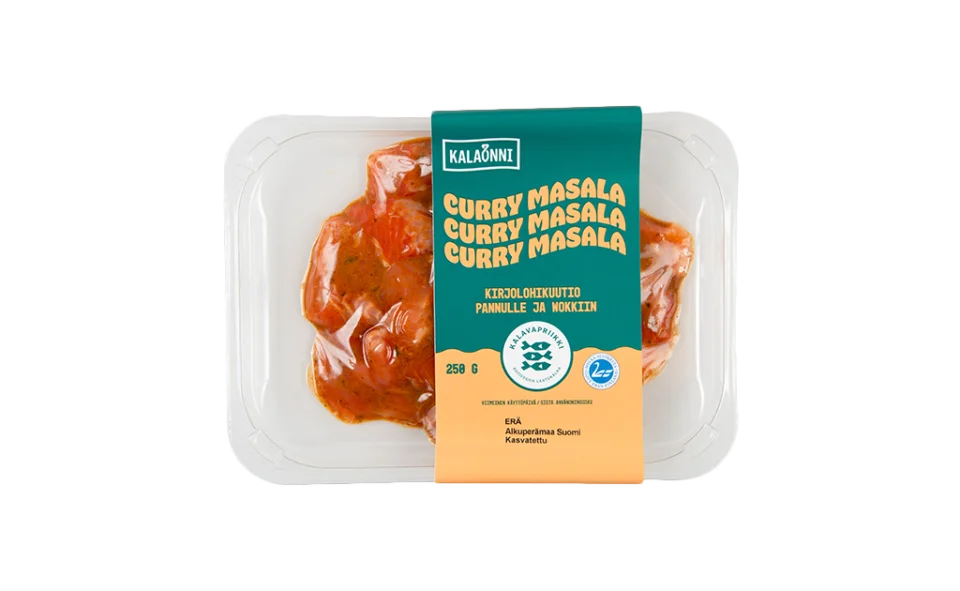 Kalaonni Curry Masala kirjolohikuutio