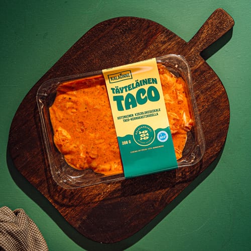 Täyteläinen Taco kirjolohisuikale